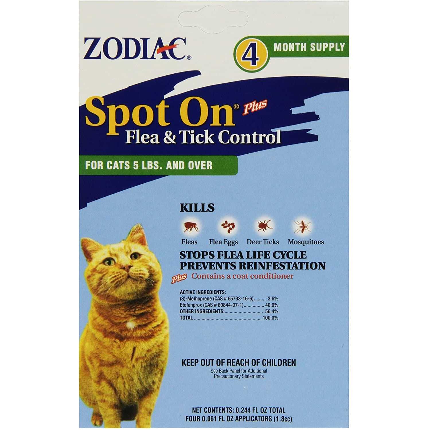 Zodiac Spot On Flea Cats & Kittens - Healthber
