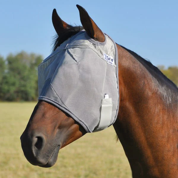 Cashel Crusader Standard Draft Horse Fly Mask - Healthber