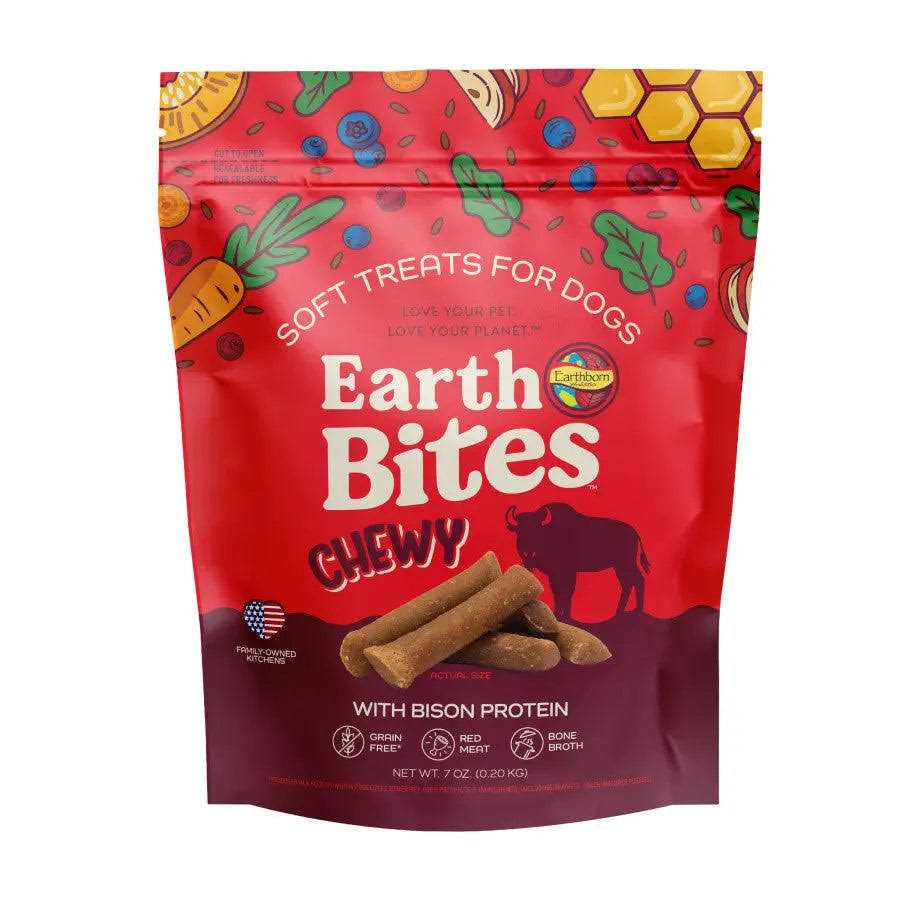 Earthborn Holistic EarthBites Chewy Soft Dog Treats 7 oz - Healthber