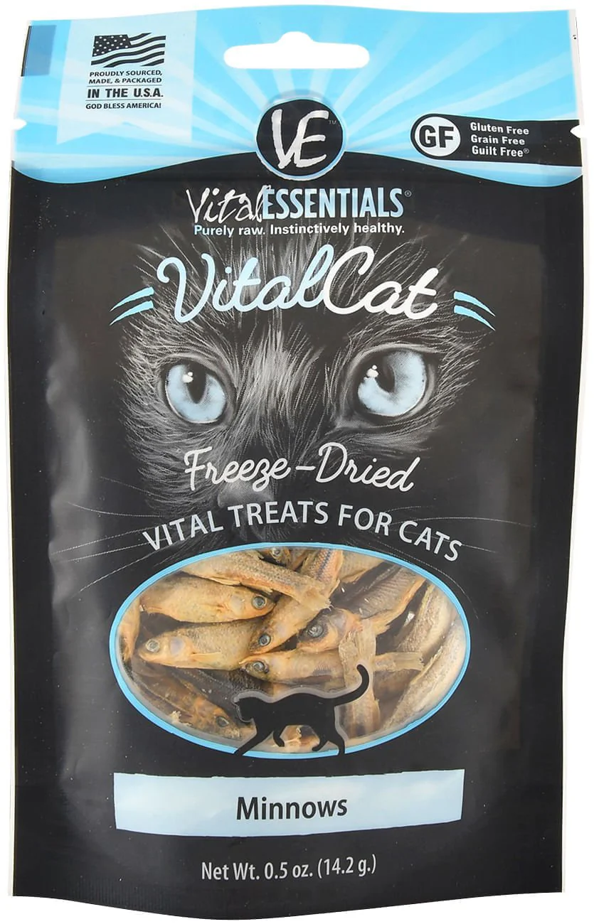 Vital Cat Freeze-Dried Minnows Cat Treats - Healthber