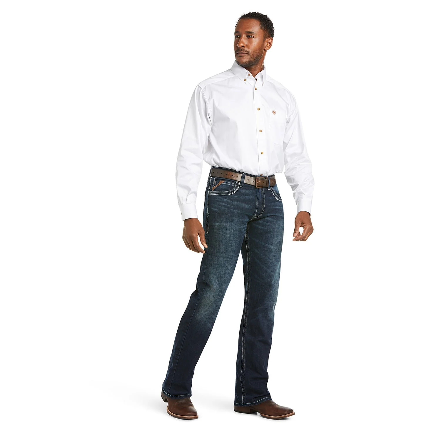 Ariat Men's M5 Slim Stretch Coltrane Stackable Straight Leg Jean - Healthber
