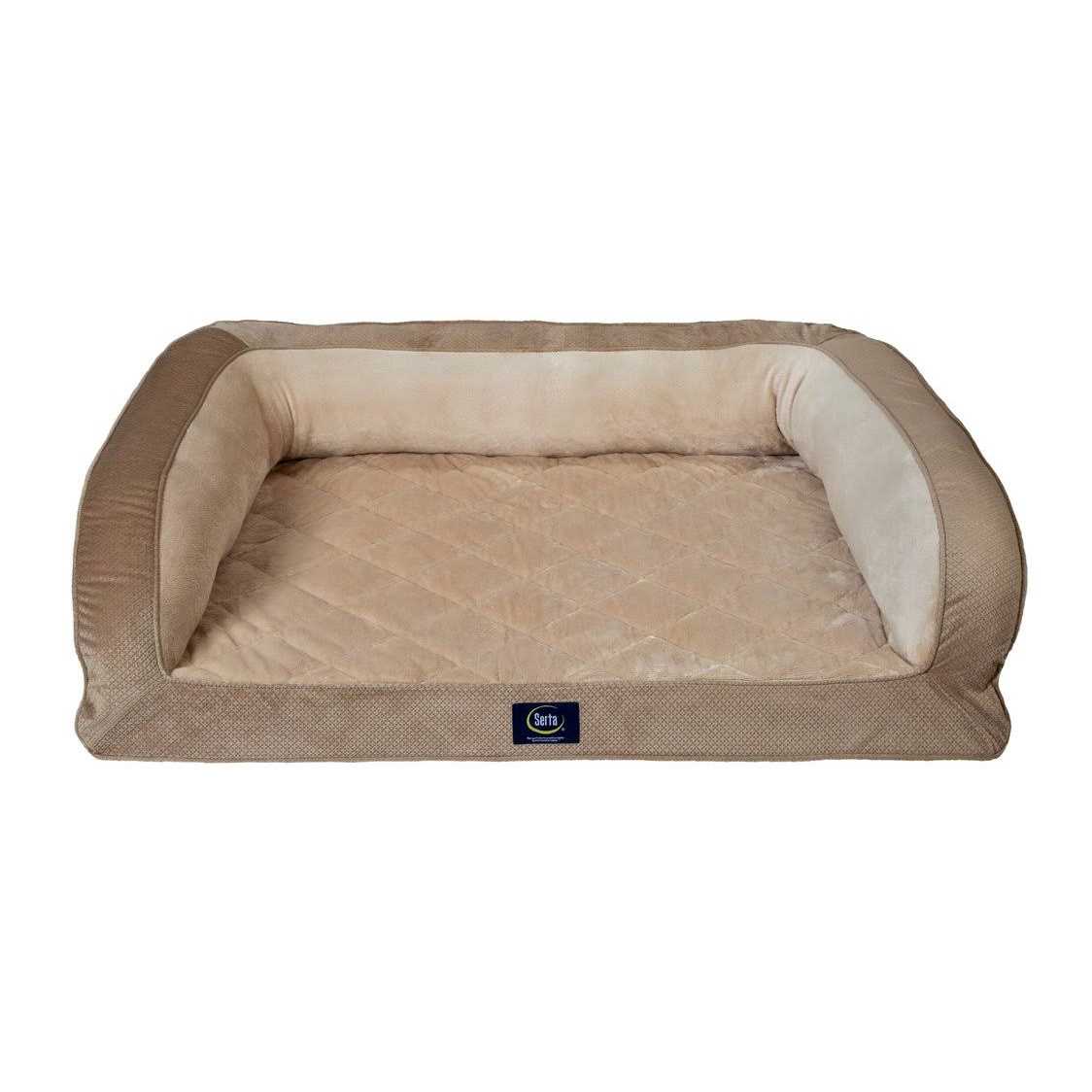 Serta Quilted Couch Cat & Dog Bed - Healthber