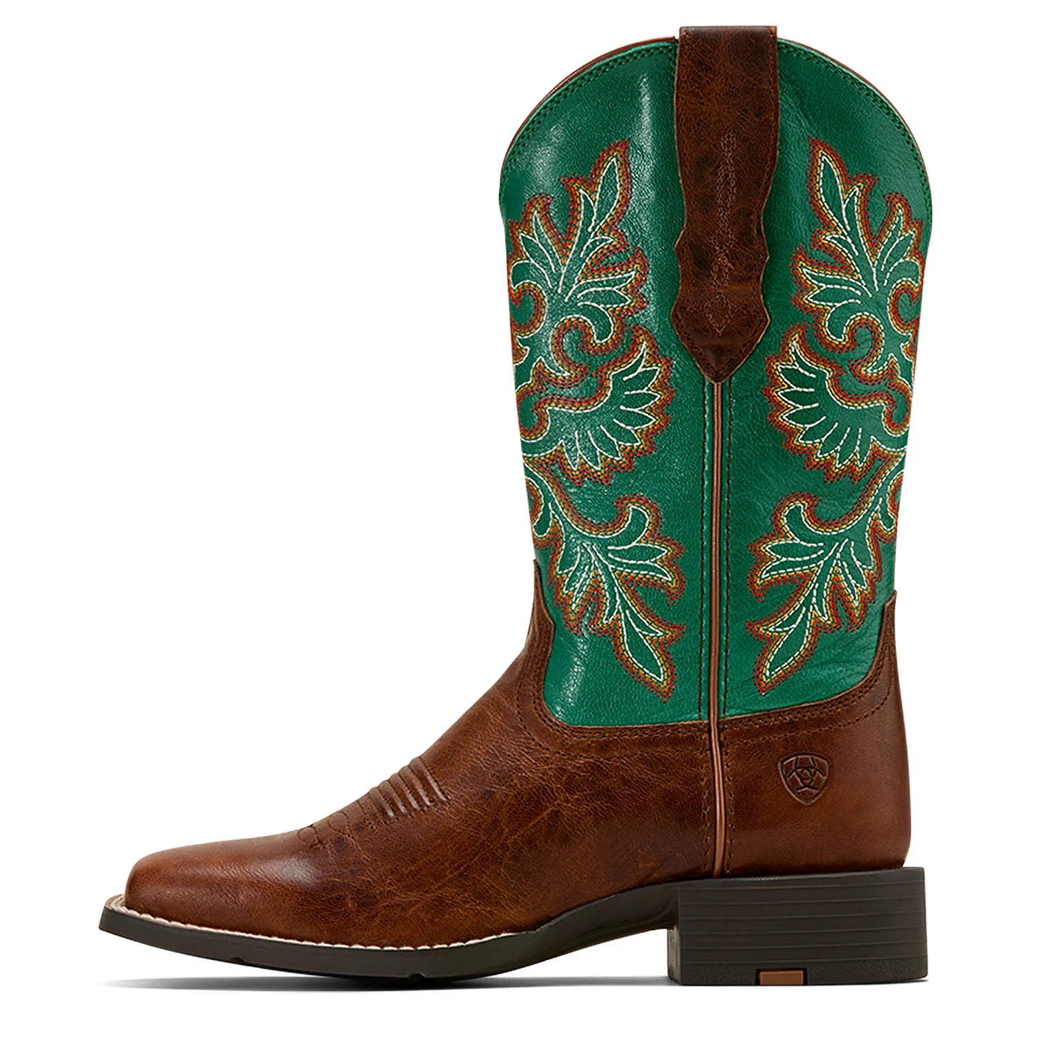 Ariat Women's Round Up Wide Square Toe StretchFit Western Boot - Healthber
