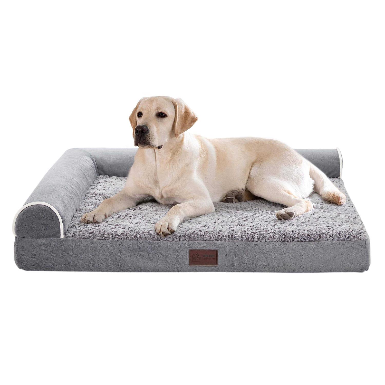 Western Home Large Orthopedic Dog Beds Large Dogs Eggs crate Foam Large Pet Bed with Waterproof - Healthber