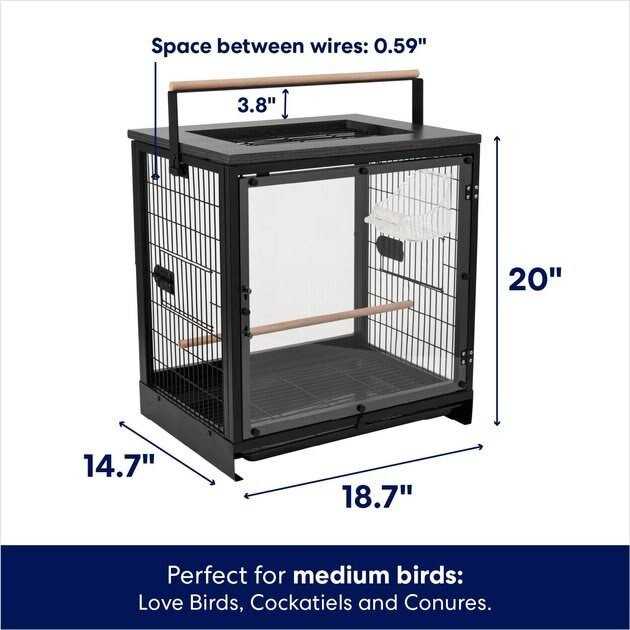Frisco Sweet Retreat Pet Bird Carrier - Healthber
