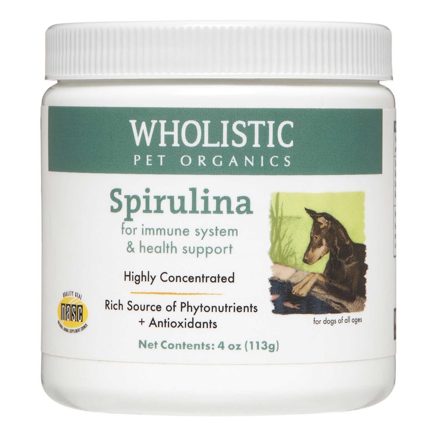Wholistic Pet Organics Spirulina Dog & Cat, 3-oz bottle - Healthber