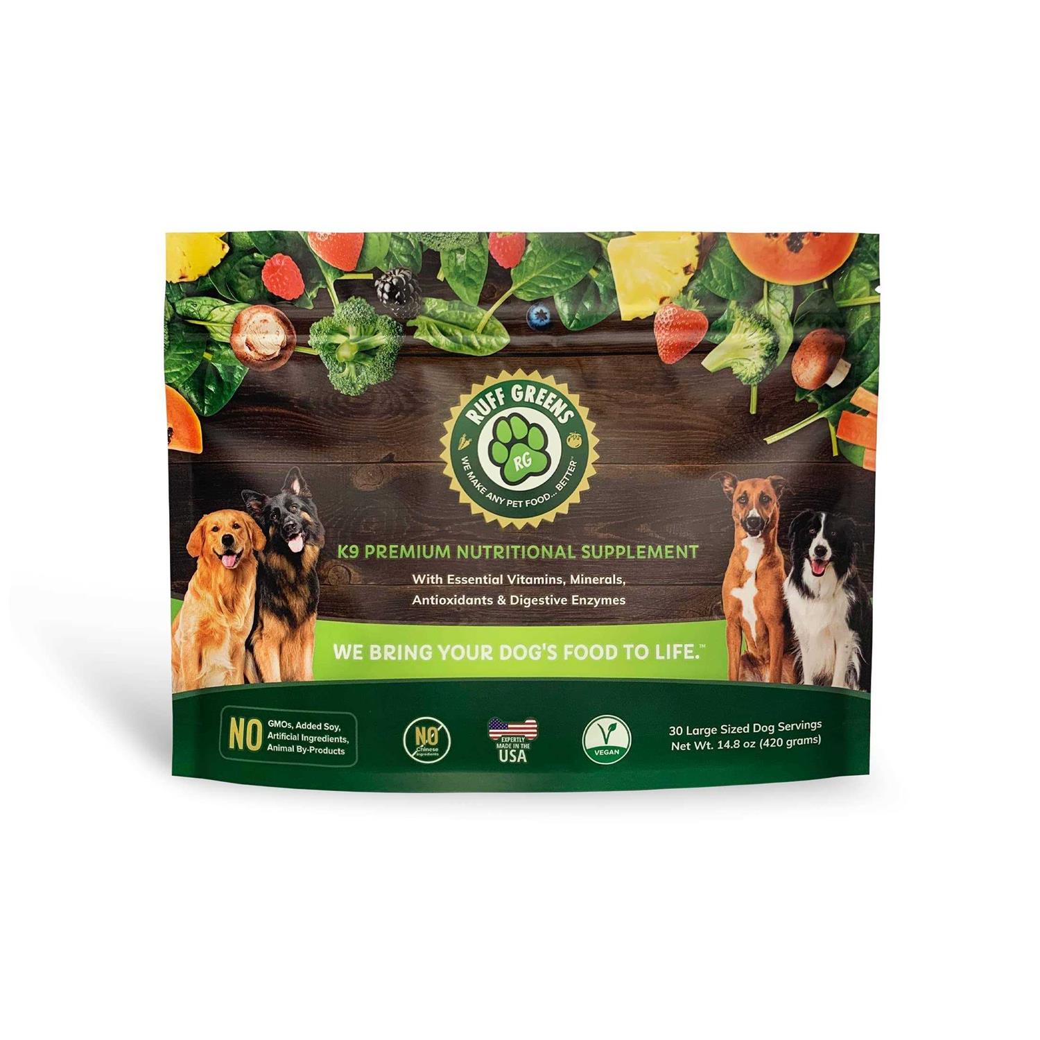 Ruff Greens Vitamin & Mineral Supplement Nutritional Support Dogs - Healthber