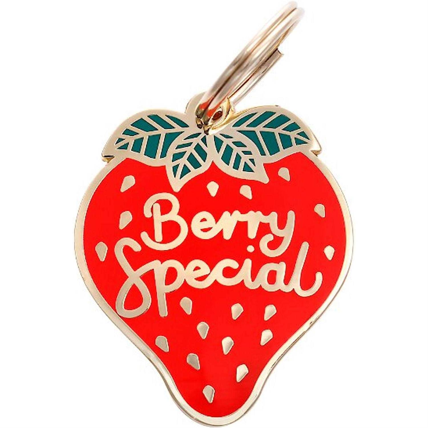 Two Tails Pet Company Berry Special Pet ID Tag - Healthber