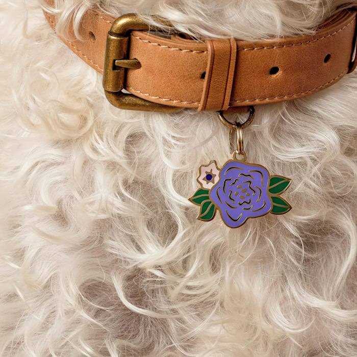 Two Tails Pet Company Wild Flower ID Tag - Healthber