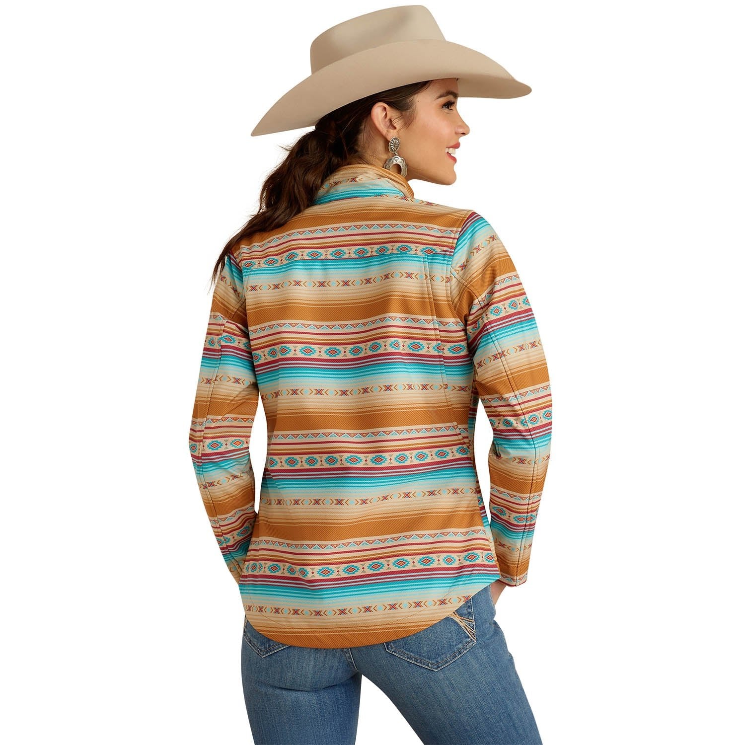 Ariat Women's Team Softshell Print Jacket, Serape - Healthber