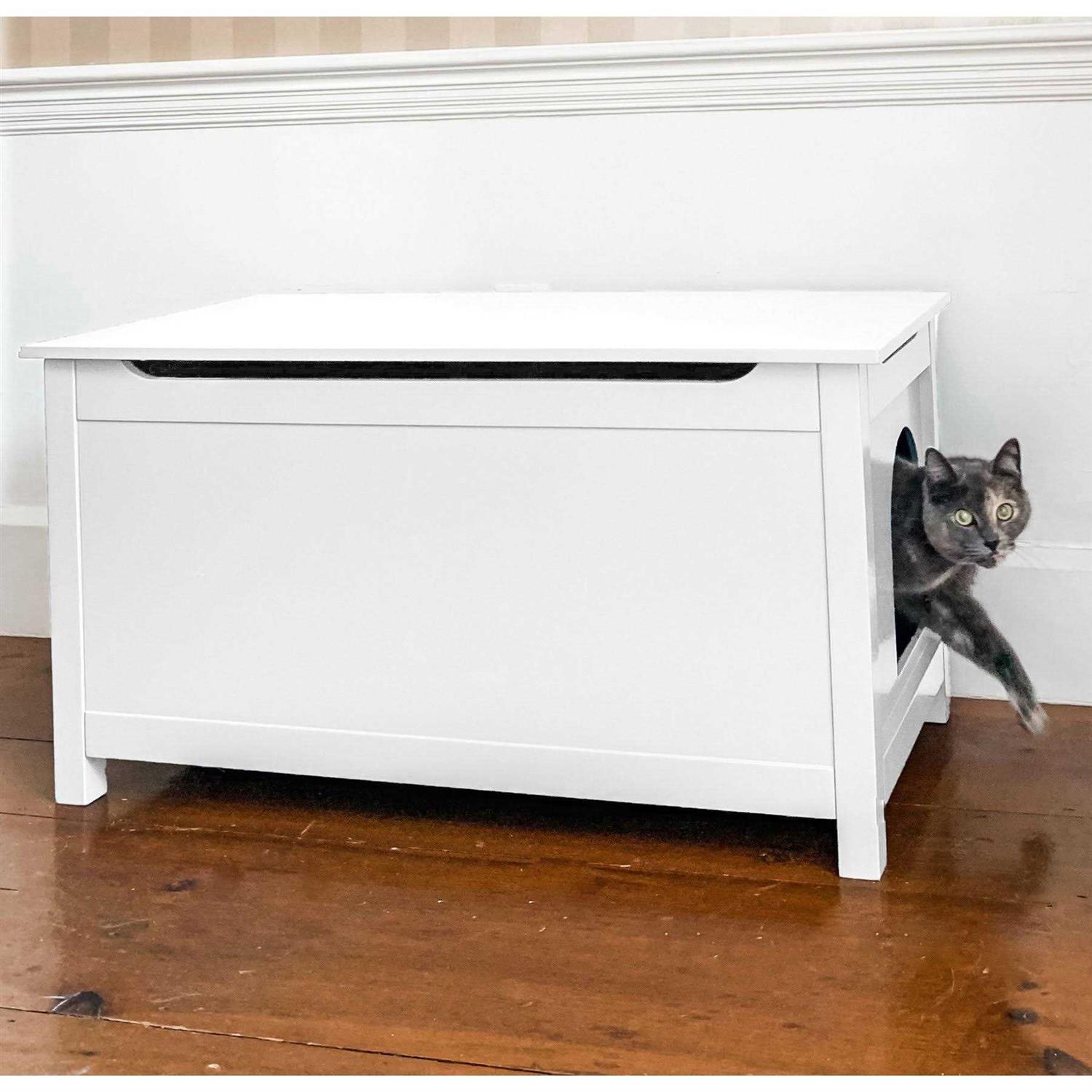 Designer Pet Products Parker Designer Catbox Litter Box Enclosure - Healthber