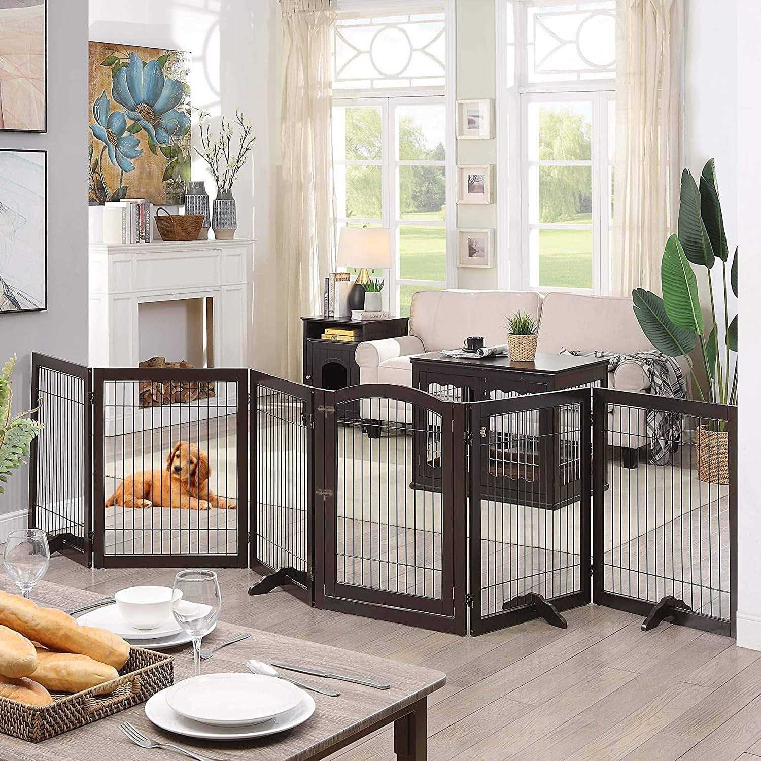 Unipaws Freestanding Pet Playpen - Healthber