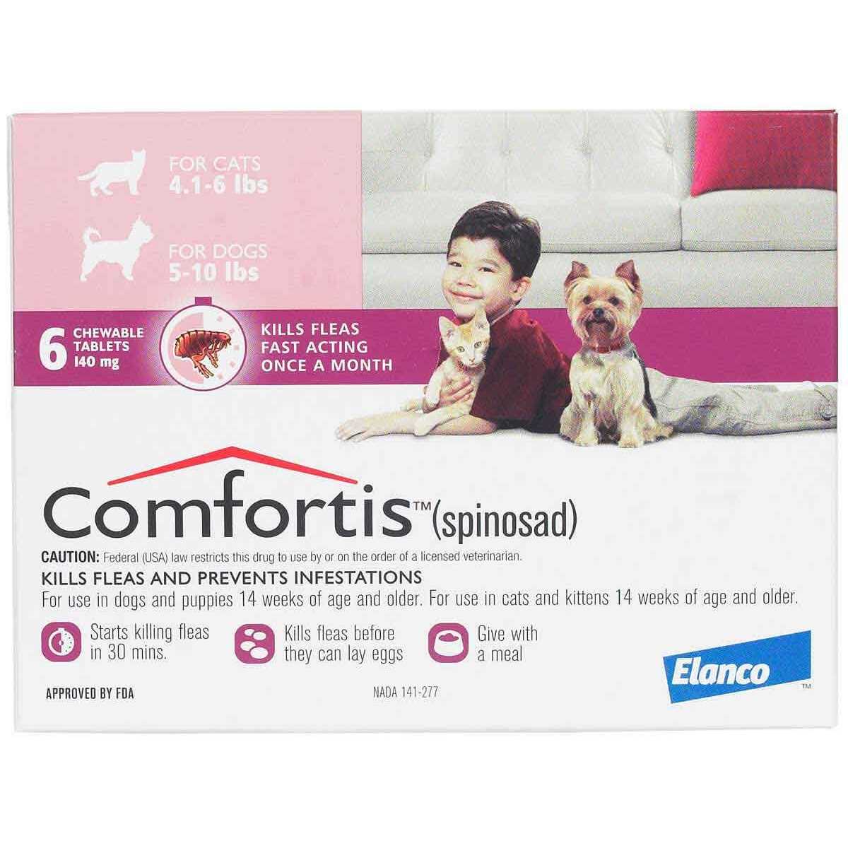 Comfortis Chewable Tablets for Dogs & Cats - Healthber