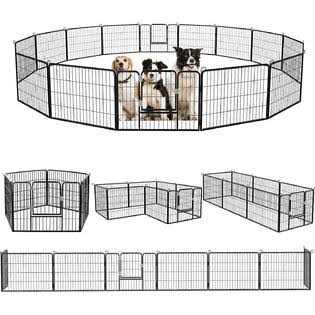 OFIKA Heavy Duty Metal Dog Playpen for medium/small Animals Panels 32 Width - Healthber