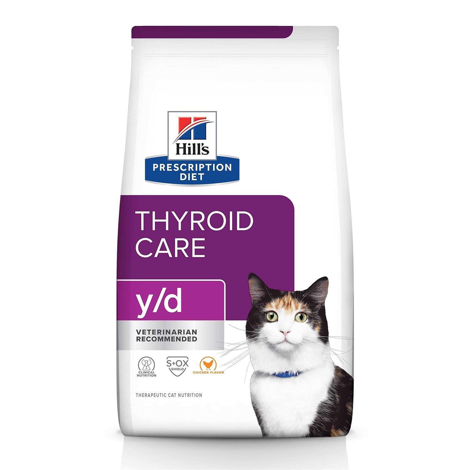 Prescription Diet y/d Feline Thyroid Care Dry Food - Healthber