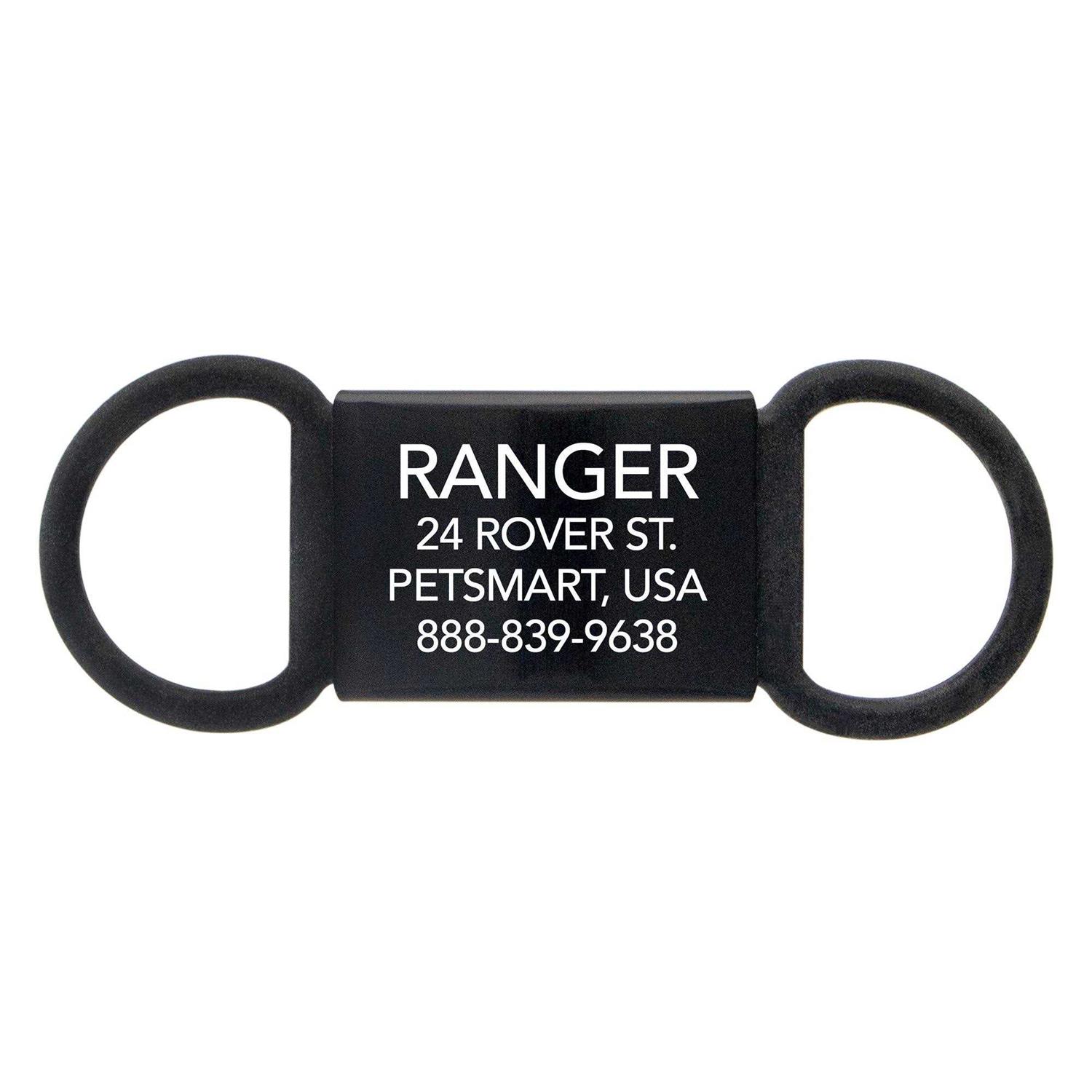 Tagworks Black Personalized Pet ID Tag - Healthber