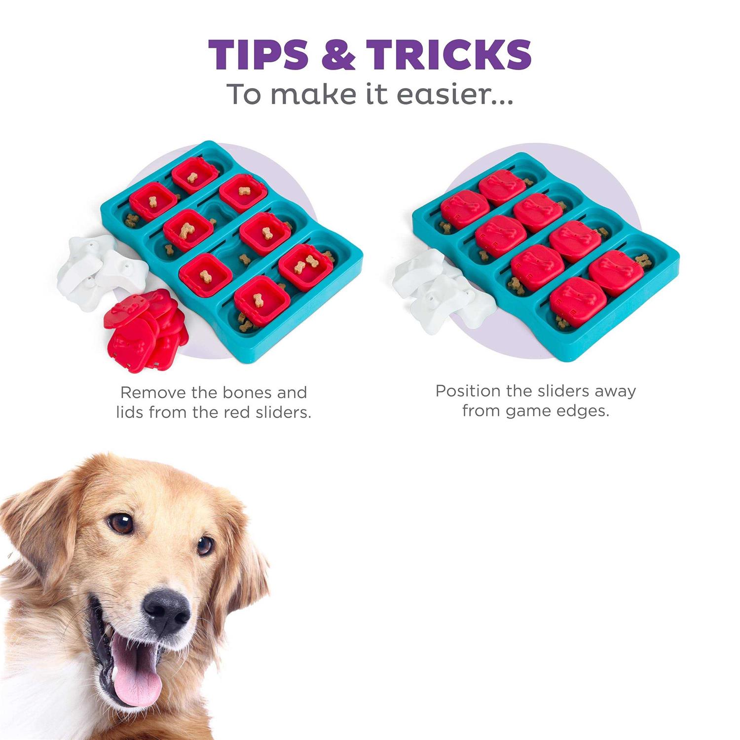 Outward Hound Nina Ottosson Brick Puzzle Dog Toy - Healthber