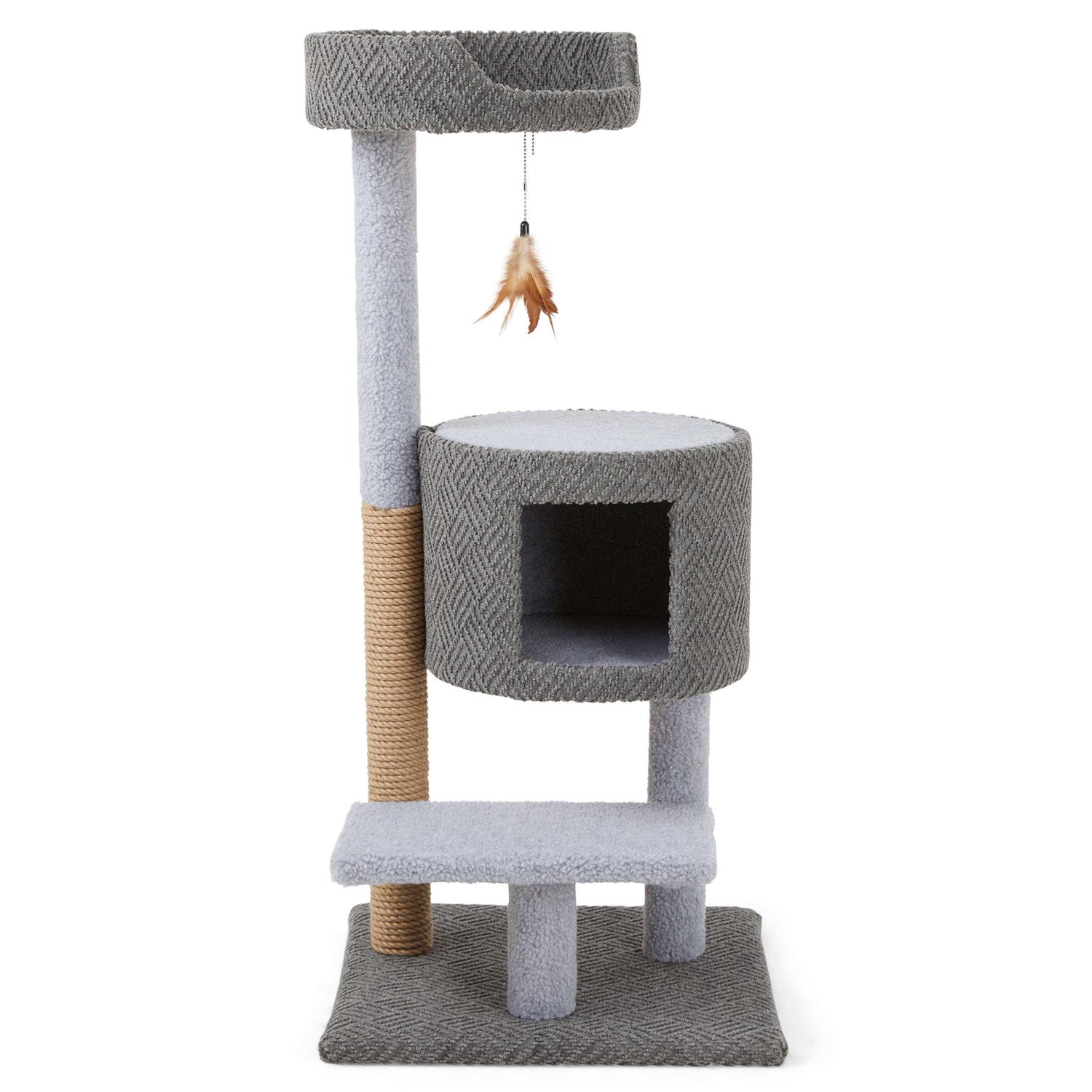 EveryYay Lookout Loft 3-Level Cat Tree with Condo for Large Cats - Healthber