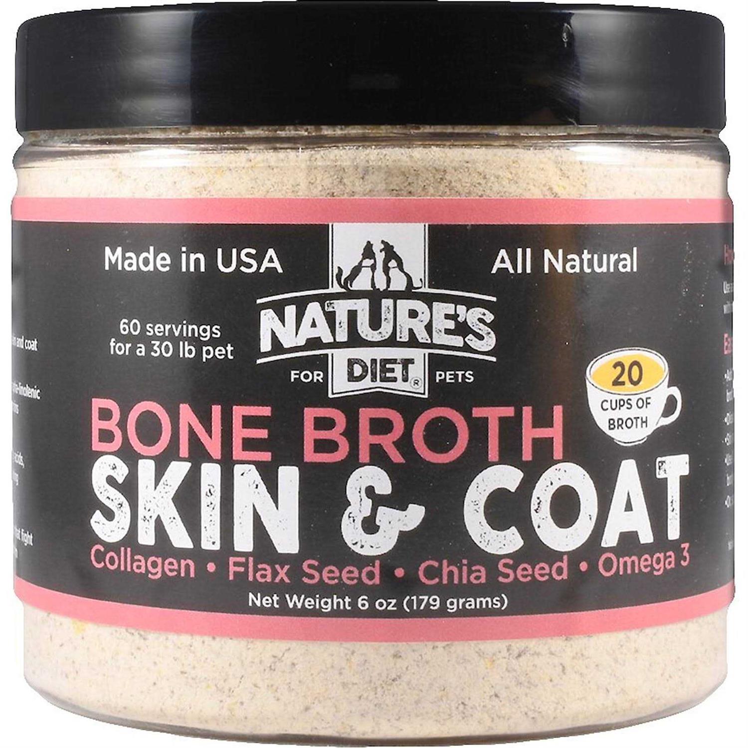 Nature’s Diet Pet Bone Broth Protein Powder with Collagen - Healthber
