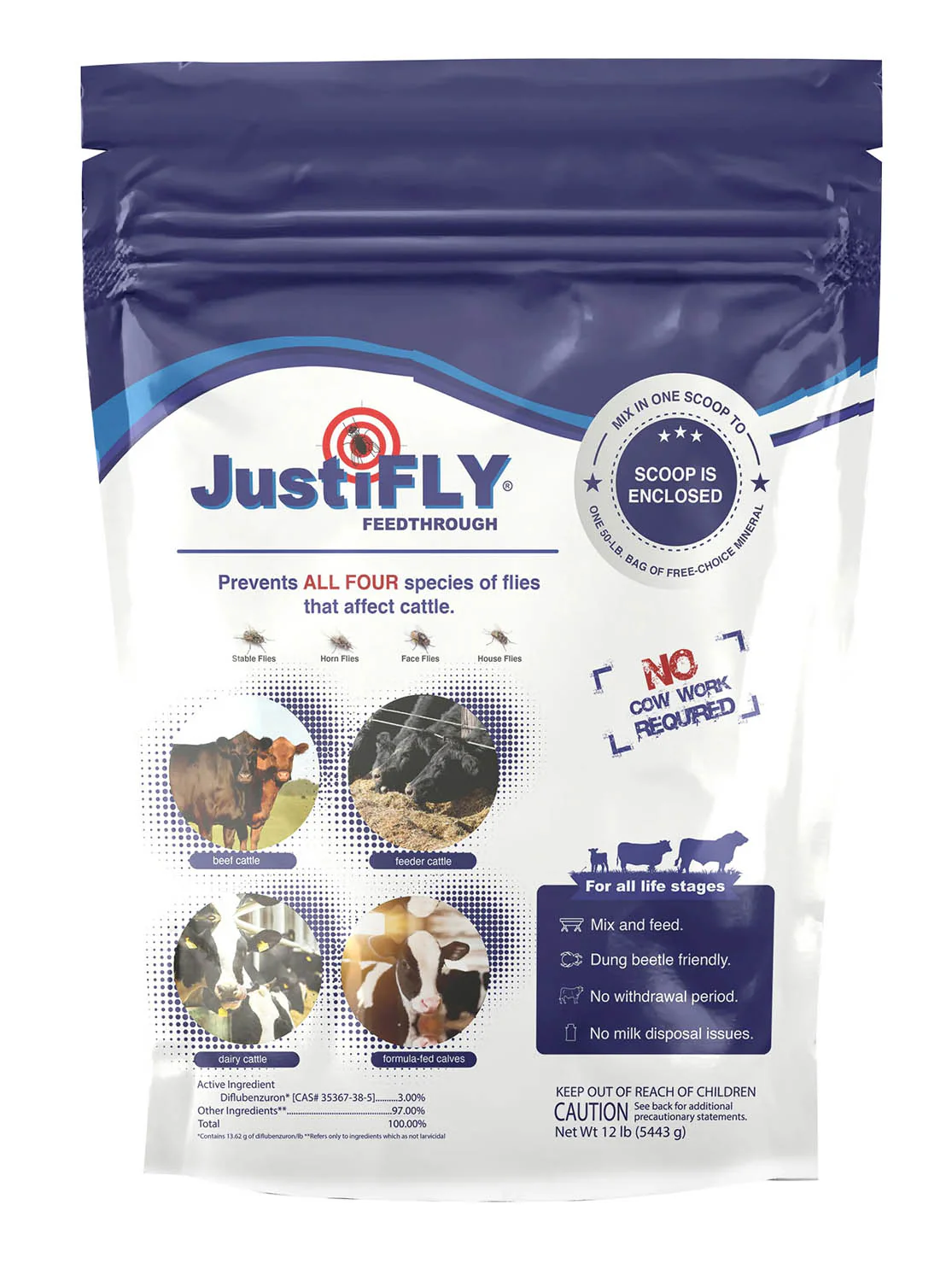 JustiFly 3% 12lb Bag - Salt - Healthber