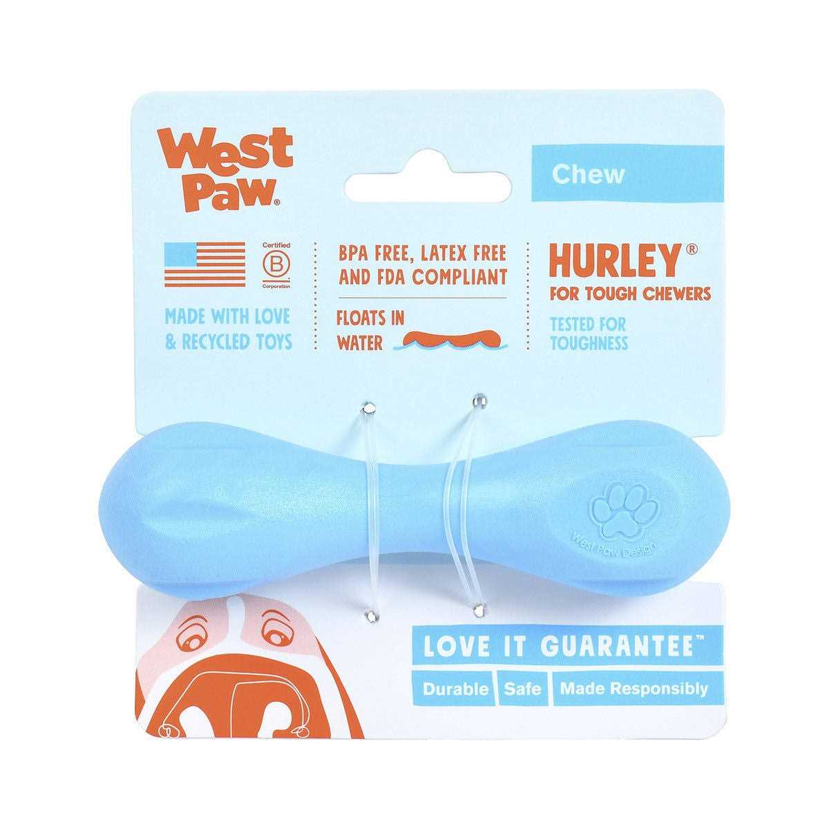 West Paw Hurley Dog Toy - Healthber