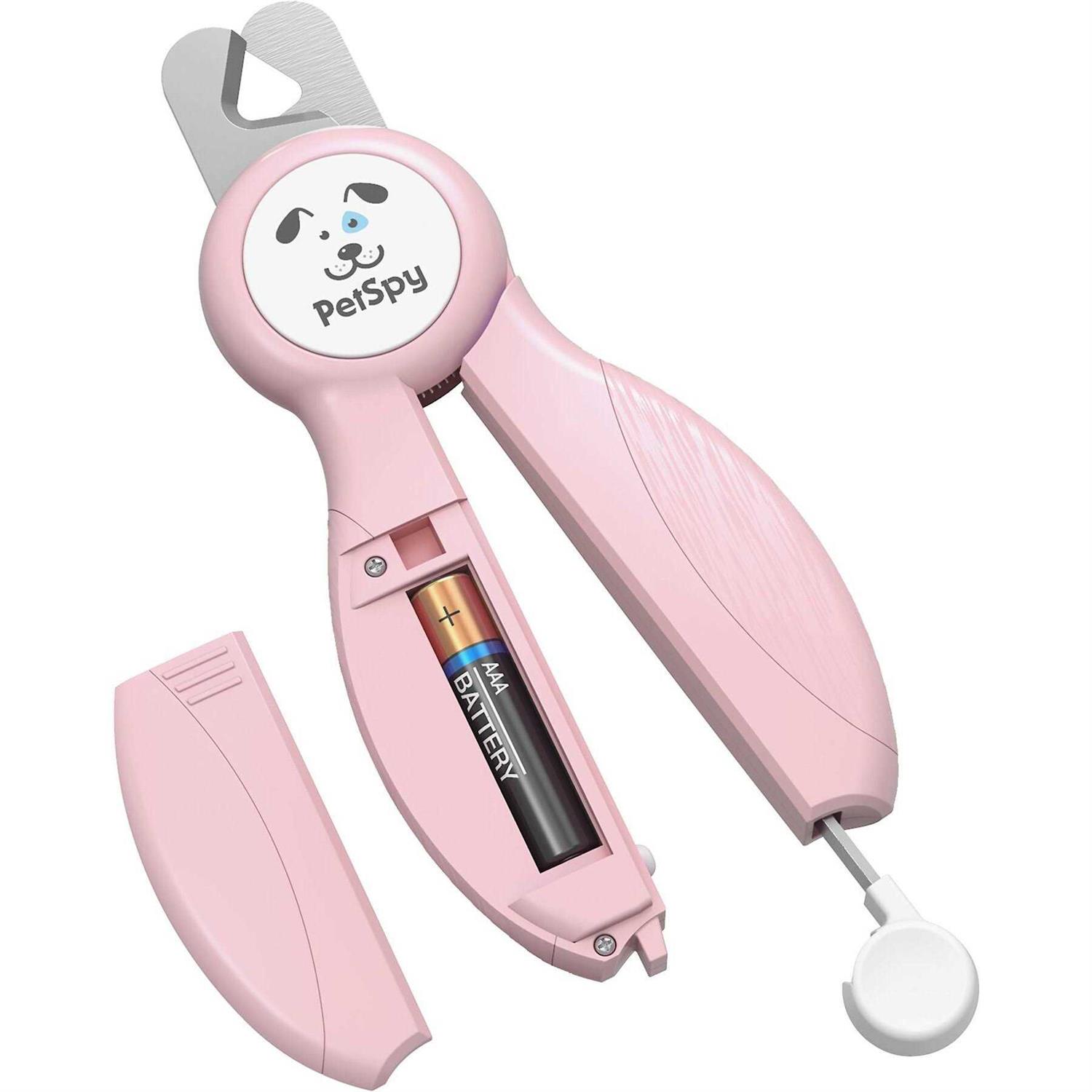 PetSpy Newest Dog Nail Clippers with LED Guide Light Professional Claw Care Pet Nail Clipper & Trimmer with Nail File - Healthber