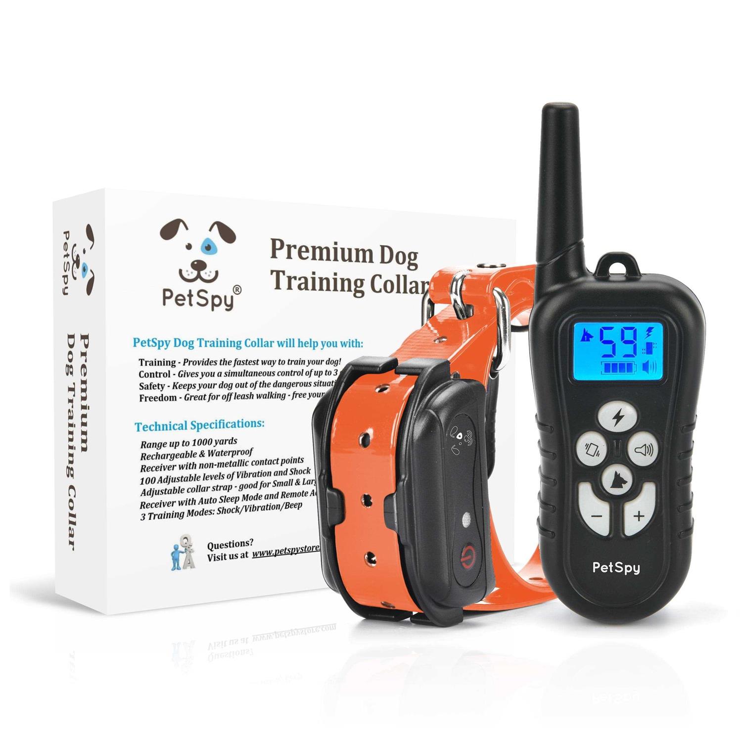 Petspy M919 Premium 1/2 Mile Range Remote Dog Training Collar - Healthber