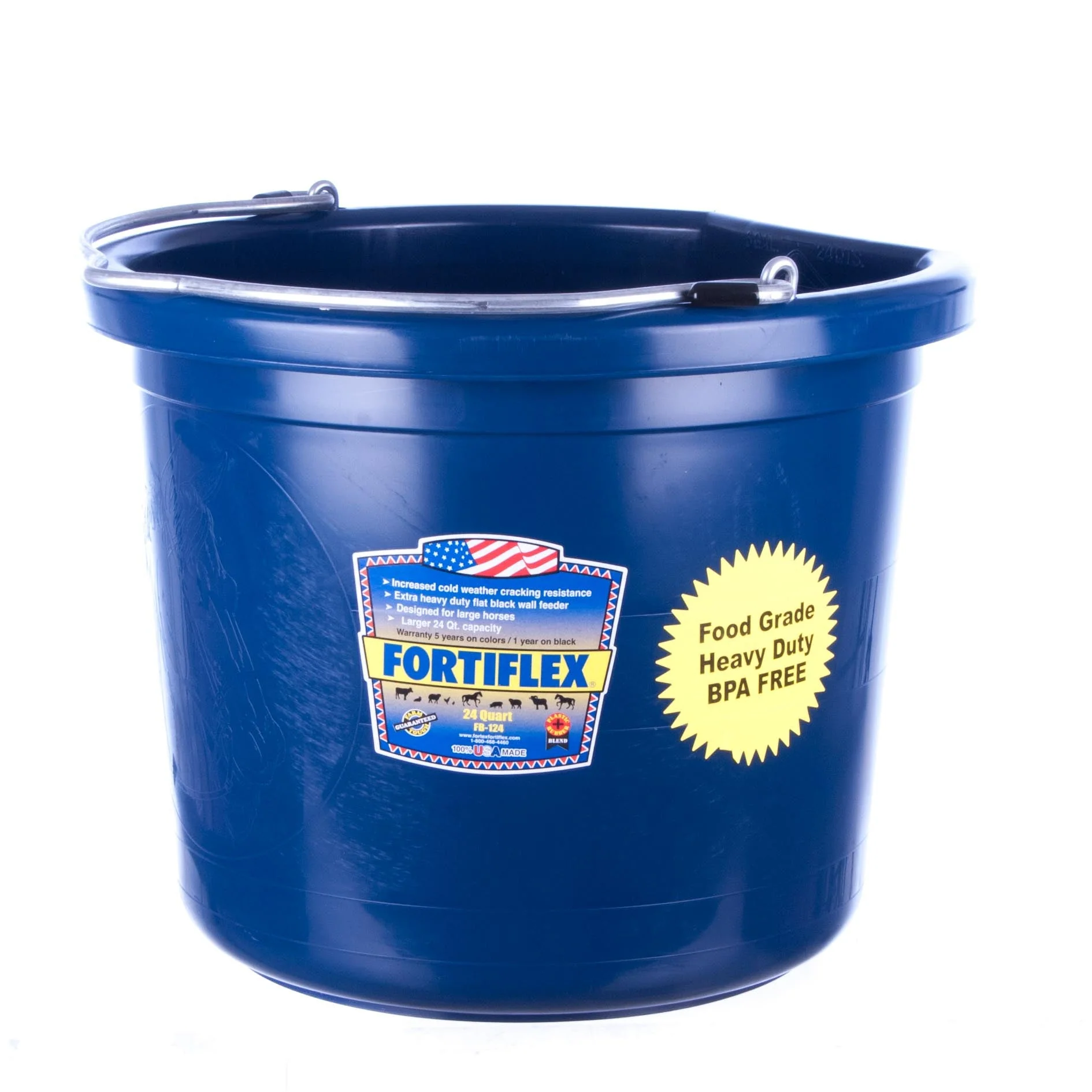 Fortiflex Flatback Bucket 24 qt (6 gallon) - Healthber