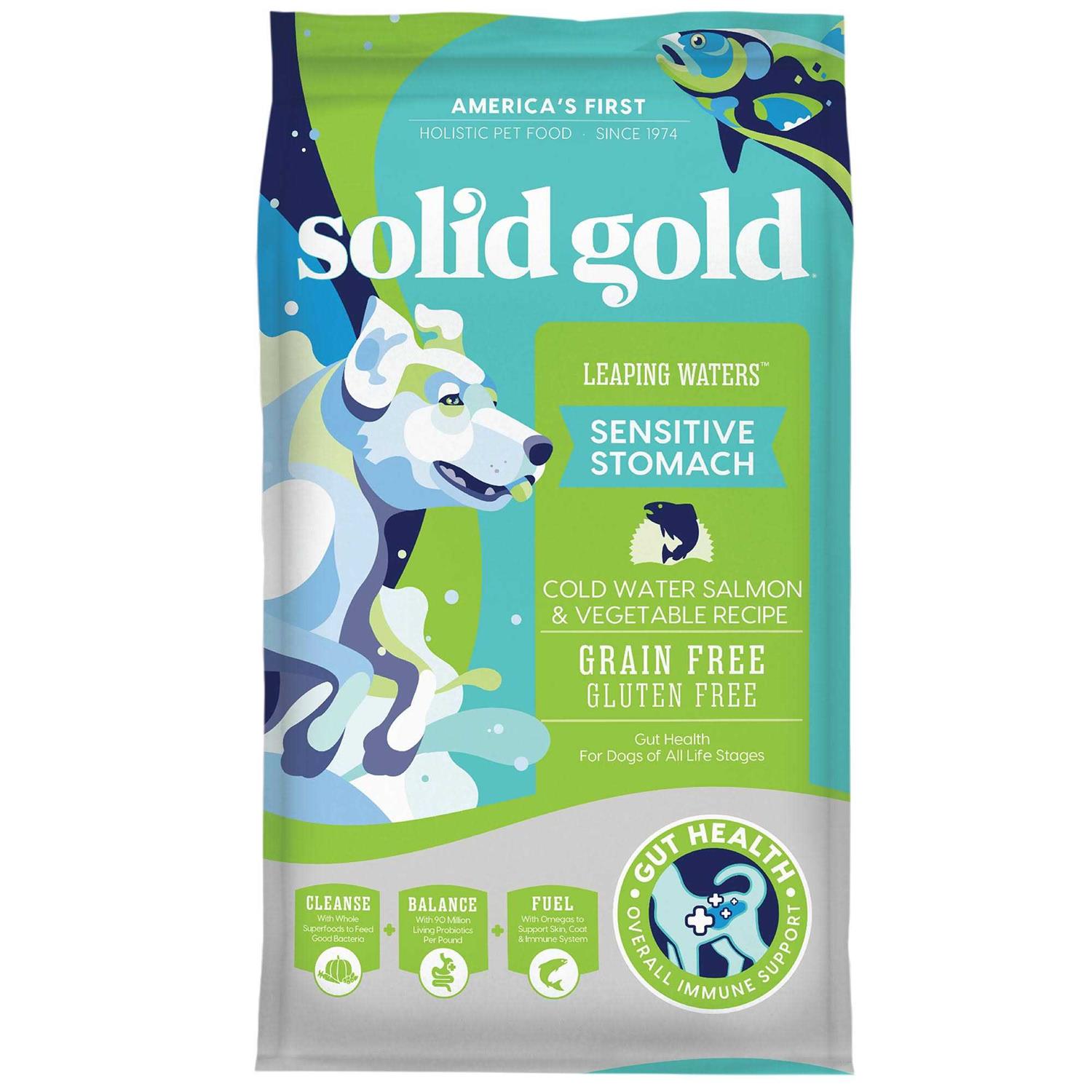 Solid Gold Leaping Waters Cold Water Salmon Dry Dog Food - Healthber