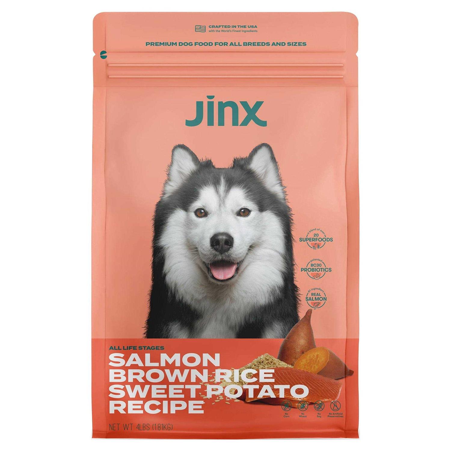 Jinx Salmon Brown Rice & Sweet Potato Dry Dog Food - Healthber