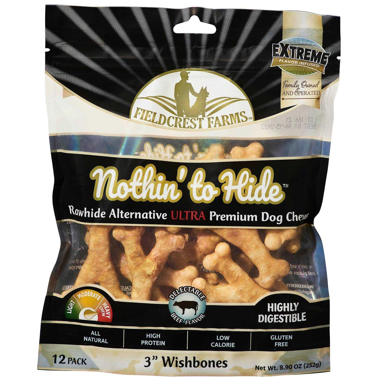 Fieldcrest Farms Nothin’ to Hide Beef Ultra Wishbone Dog - Healthber