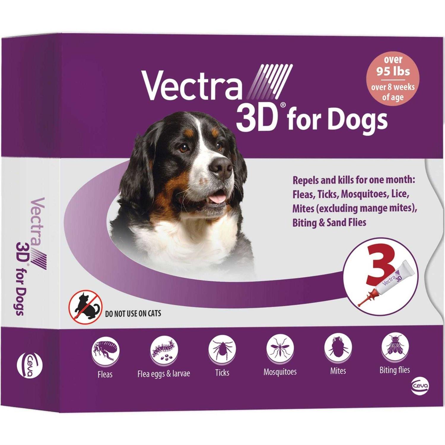 Vectra 3D Over 95 lbs 6 Pk for Dogs - Healthber