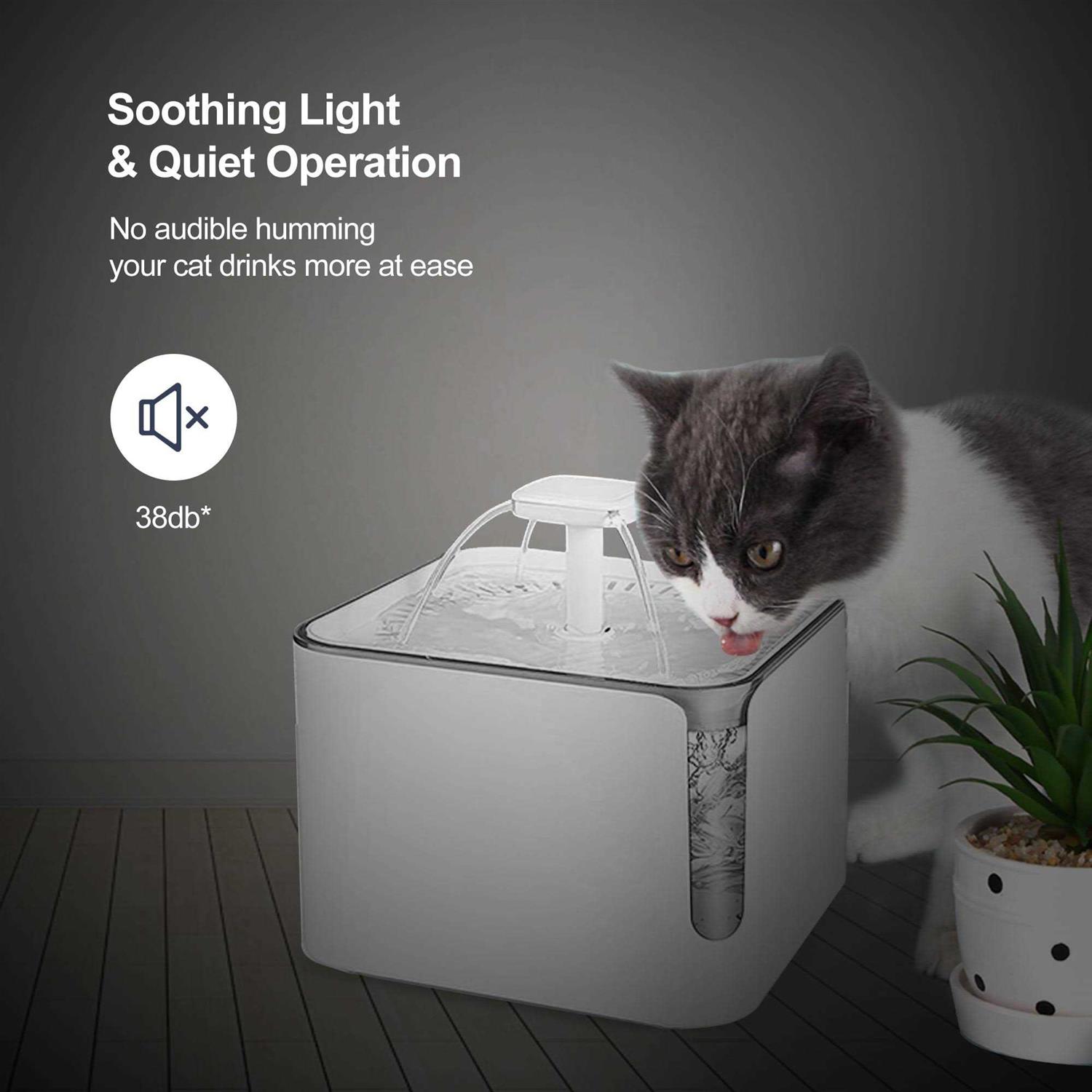 Petdiary Automatic Cat Water Fountain - Healthber