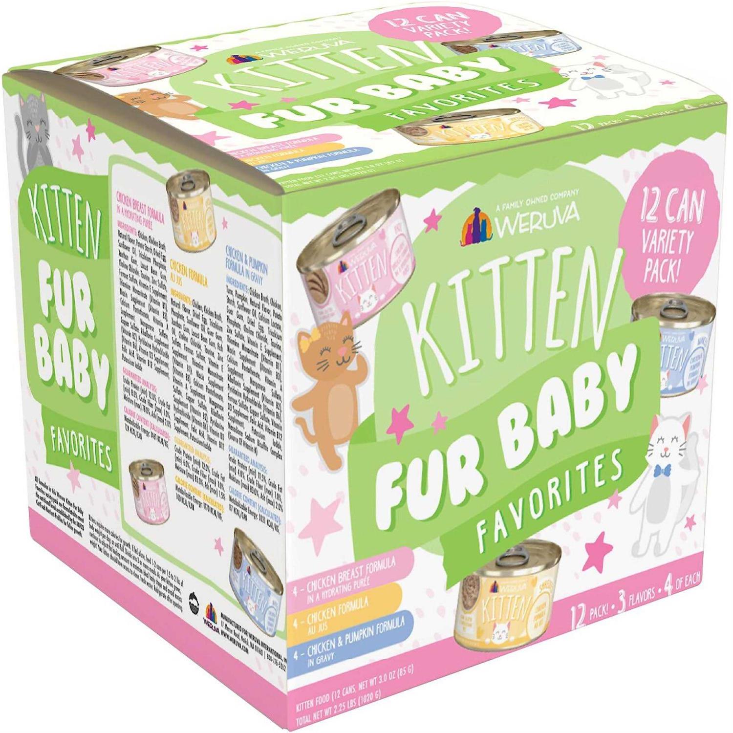 Weruva Kitten Fur Baby Favorites Cat Food Variety Pack - Healthber
