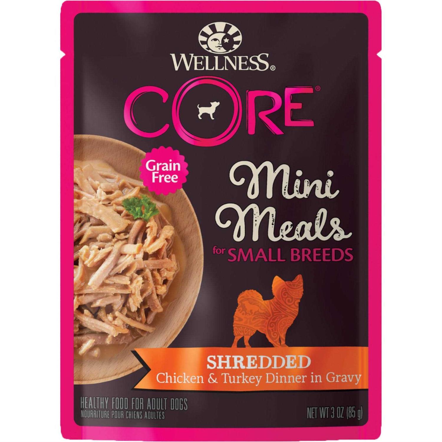 Wellness Core Natural Grain Free Small Breed Mini Meals Wet Dog Food - Healthber