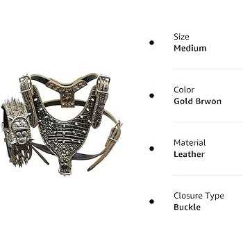 Haoyueer Leather Spiked Studded Medium & Large Dog Collars Harnesses Matching Set for Pit Bull,Mastiff - Healthber