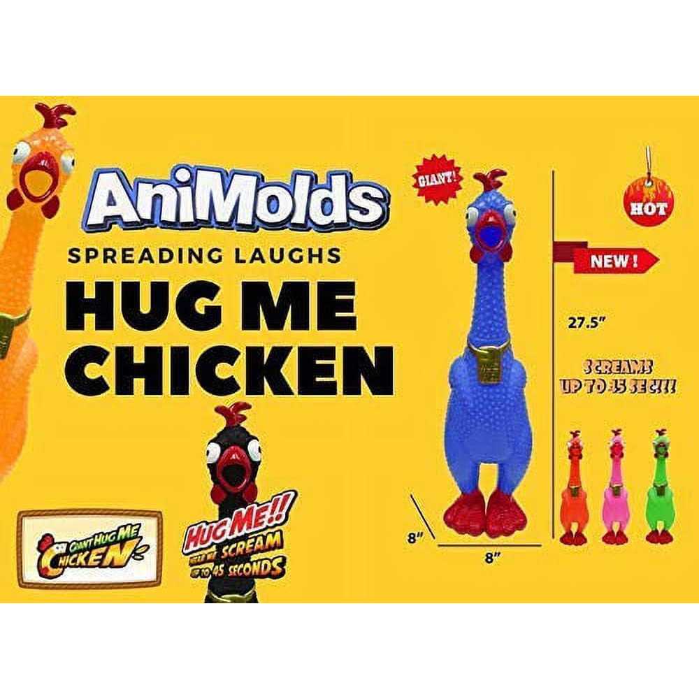 Animolds A Giant screaming Chicken the Hug Me squeaky Chicken Toy - Healthber