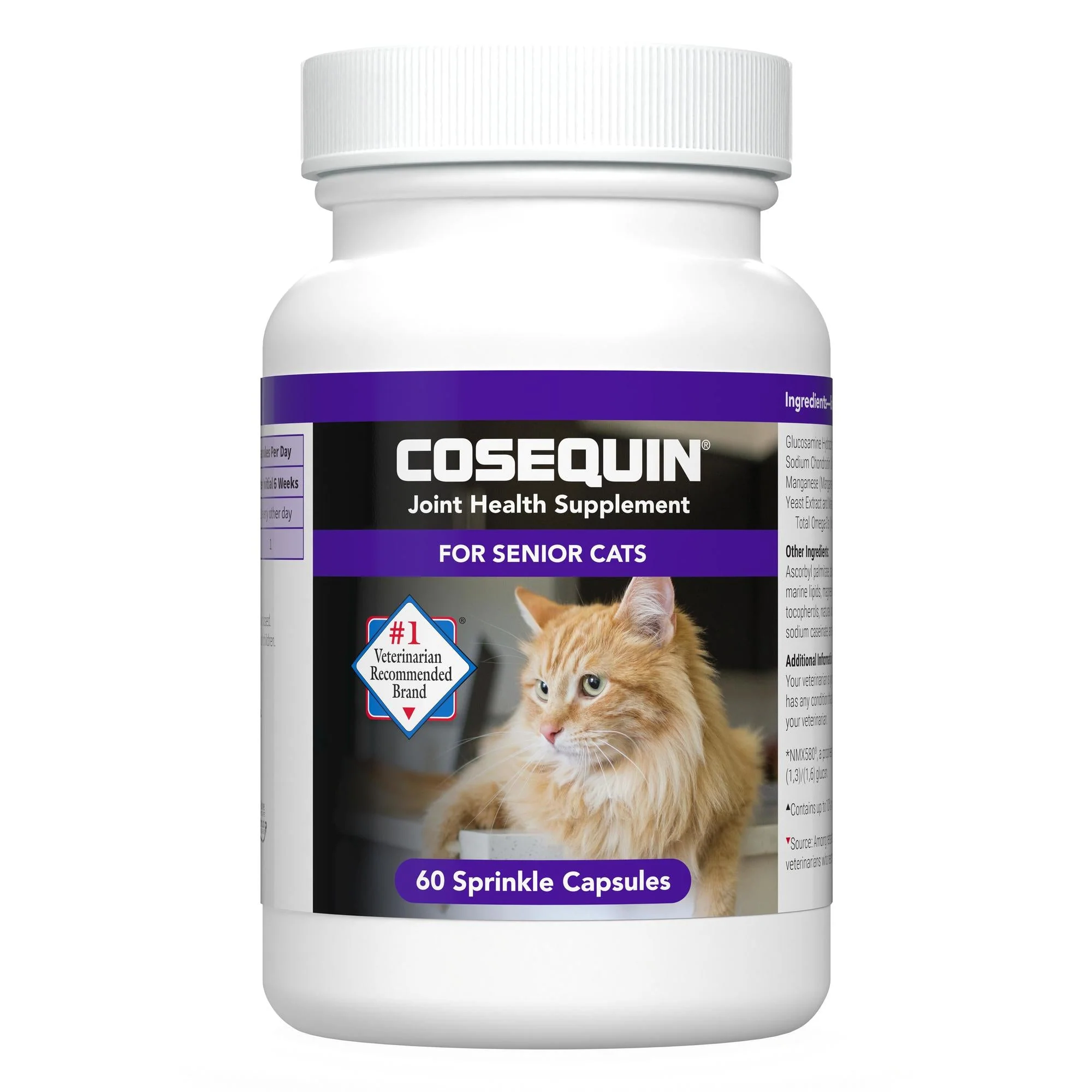 Nutramax Cosequin Senior Joint Health Supplement for Cats, 60 Sprinkle Capsules - Healthber
