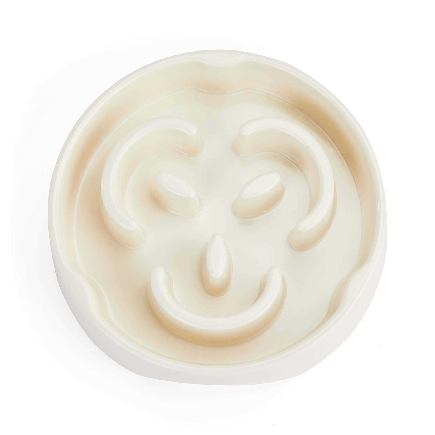 EveryYay Slow 1.6 Cups White Dog Feeder - Healthber