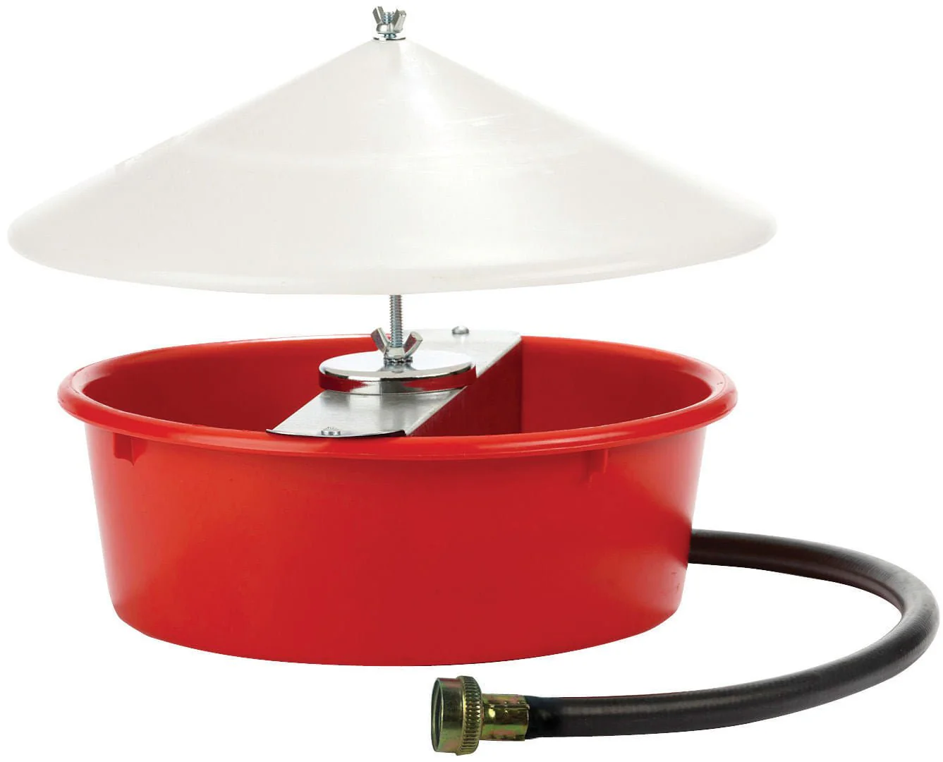 Little Giant Automatic Chicken Waterer with Cover, 5 qt - Healthber