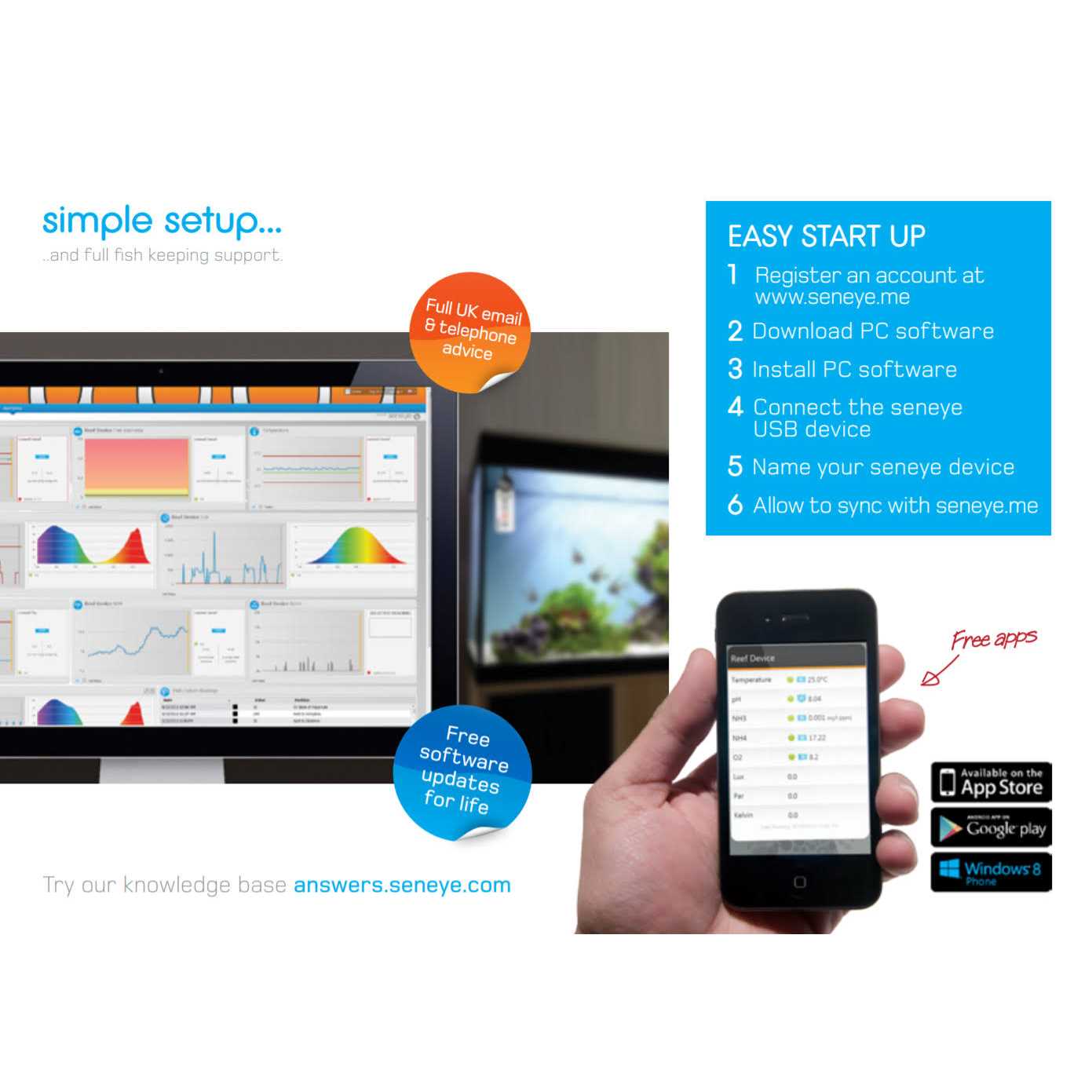 Seneye Reef Aquarium Monitor and Par Meter - Healthber