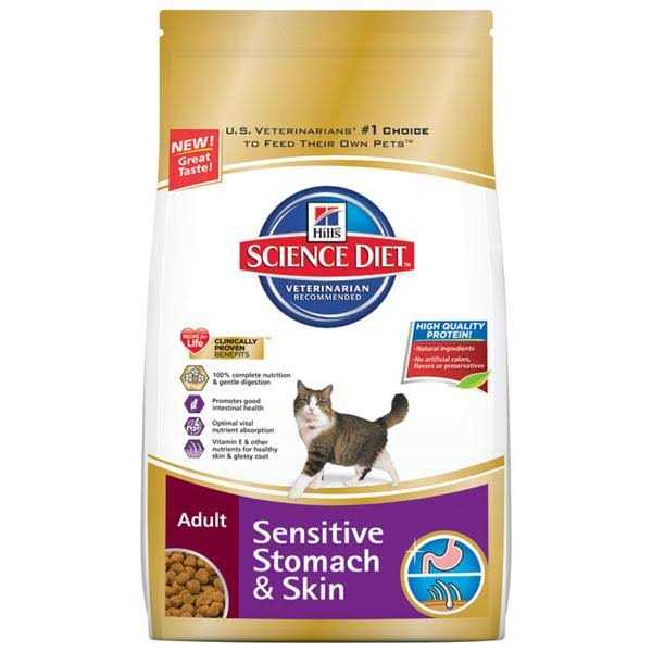 Science Diet Sensitive Stomach and Skin Adult Dry Cat Food - Healthber
