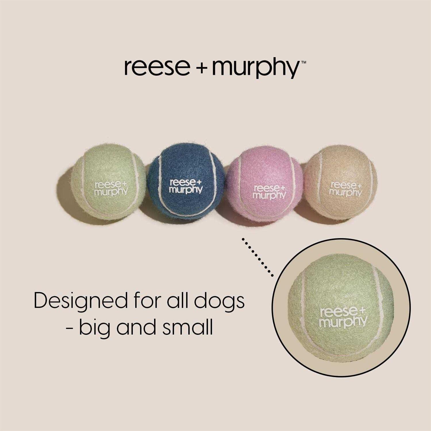 Reese+Murphy Dog Balls Tennis Balls for Dogs & Dog Balls for Large Dogs - Healthber