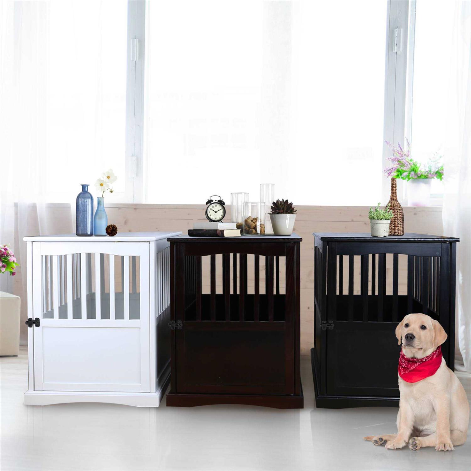 Casual Home End Table Pet Crate - Healthber