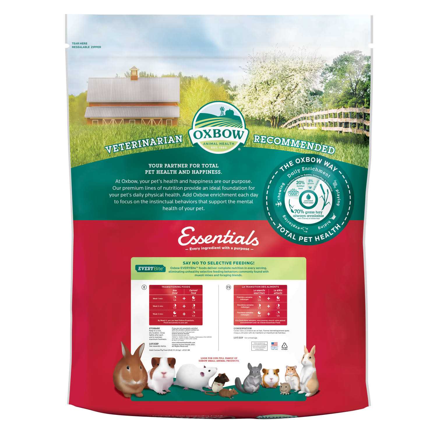 Oxbow Essentials Adult Guinea Pig Food - Healthber