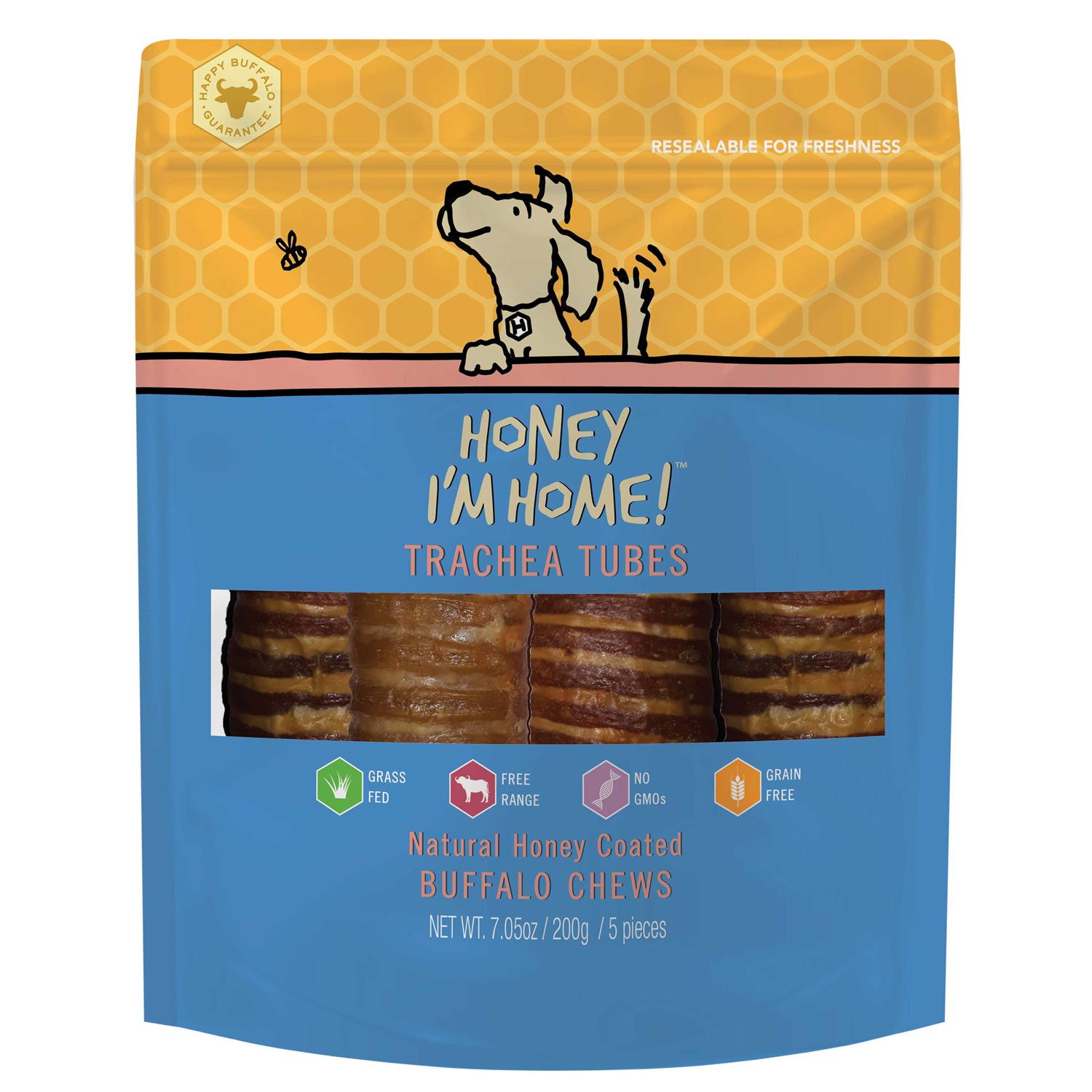 Honey I’m Home Dog Buffalo Trachea - Healthber