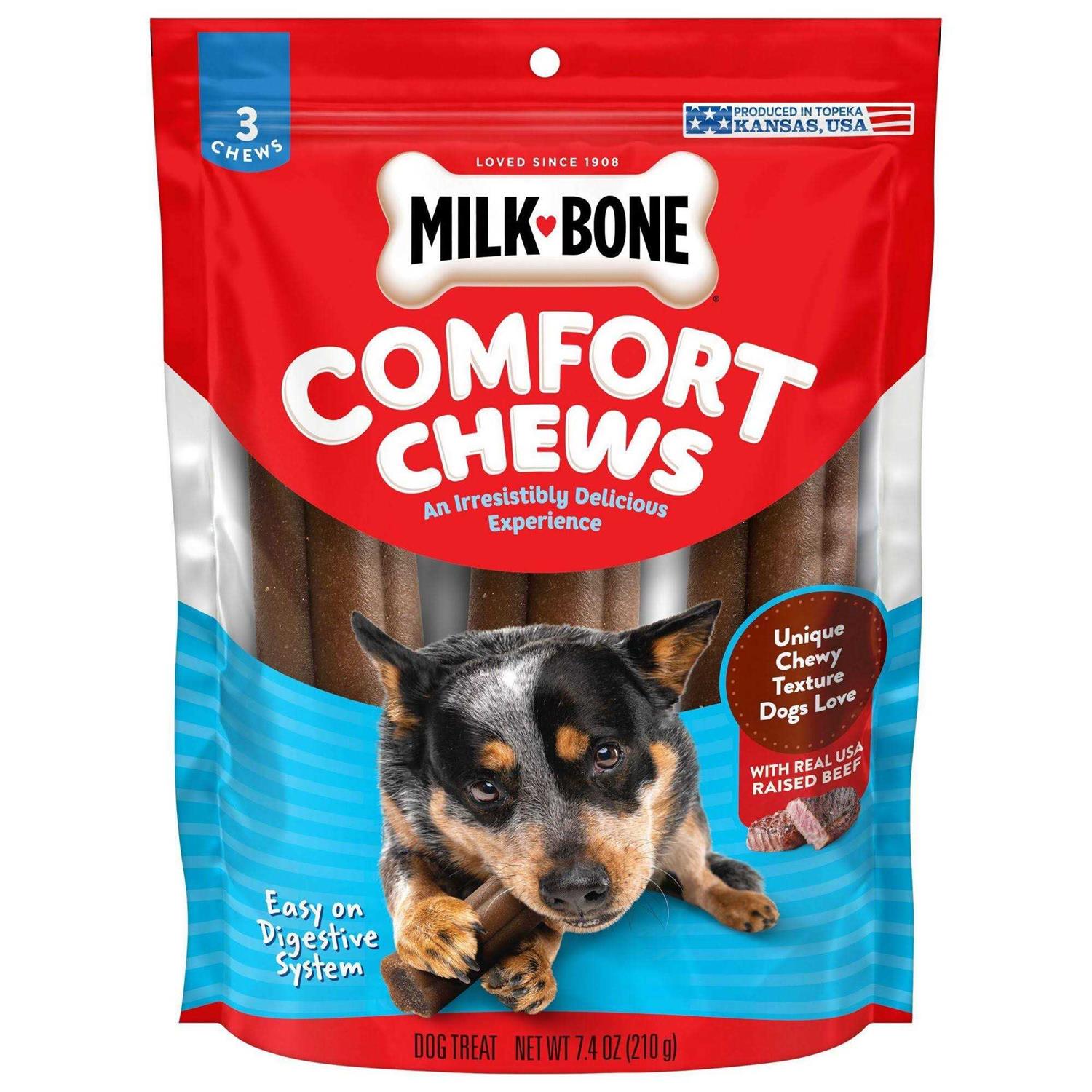 Milk-Bone Comfort Chews Beef Dog Treat - Healthber
