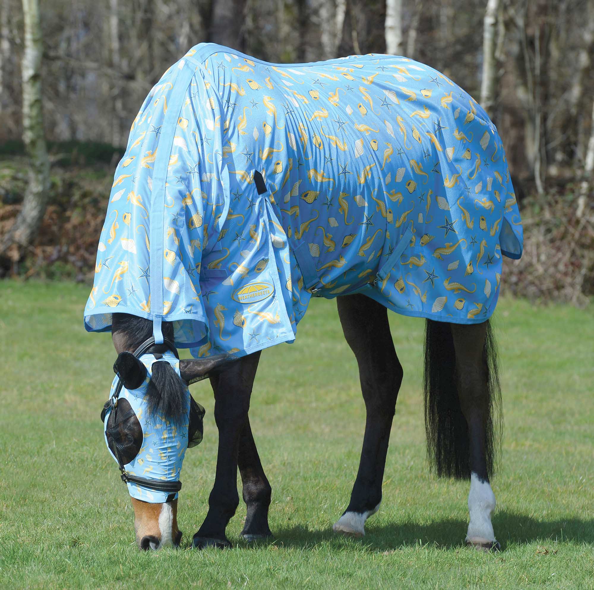 WeatherBeeta ComFITec Essential Mesh II Combo Neck Horse Fly Sheet - Healthber