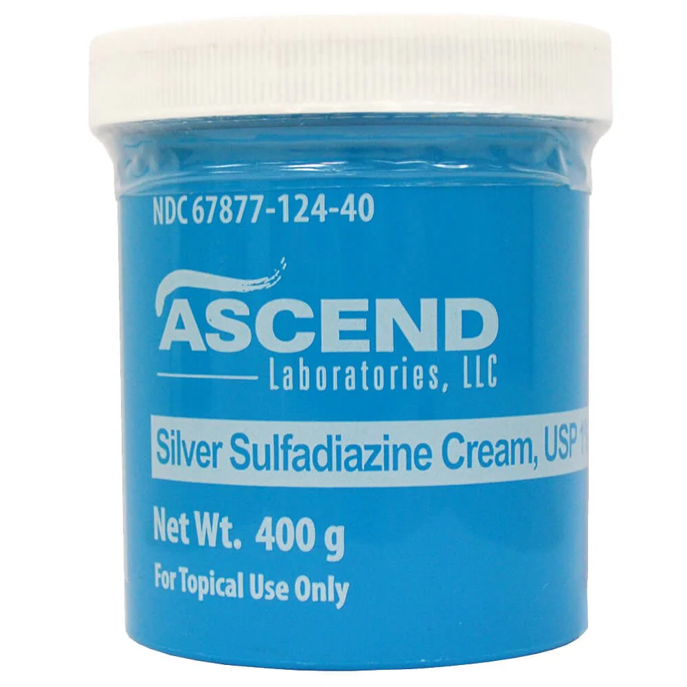Rx Silver Sulfadiazine Topical Cream 1% for Horses, Dogs, & Cats, 400 gram - Healthber