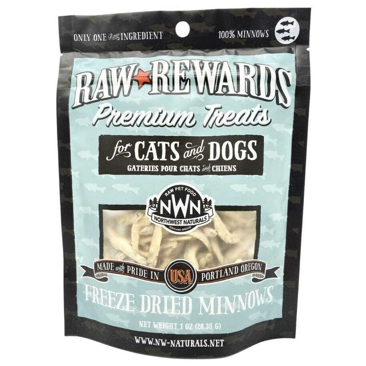 Northwest Naturals Raw Rewards Freeze Dried Treats Minnows - Healthber